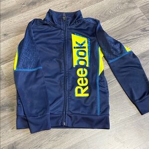 Reebok Blue and Yellow Zip-Up Jacket